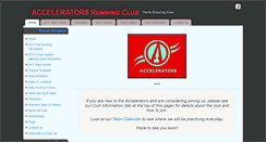 Desktop Screenshot of acceleratorsrunning.com